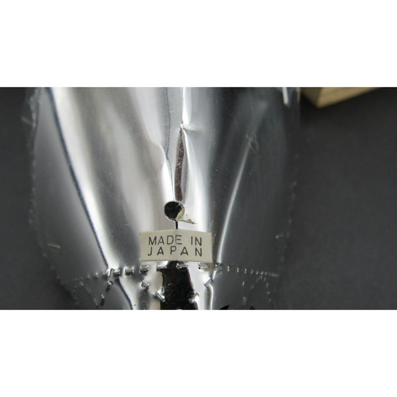 Vintage Angel Christmas Ornament Silver Foil Wings Hand Painted Made In Japan - Picture 5 of 6